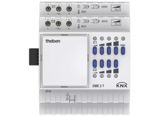 DME 2 T KNX. Bộ điều khiển cường độ sáng, 2 kênh, KNX mở rộng.